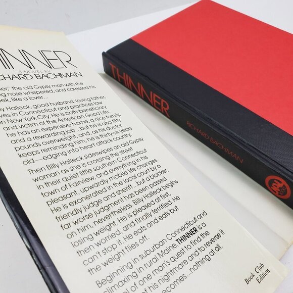 Thinner Richard Bachman (King) 1984 Hardcover Book Club Ed. NAL BCE No Gutter - Picture 5 of 13